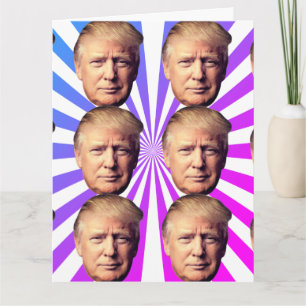 TARJETA DE DONALD TRUMP BIEN SOBREVERSIZADA