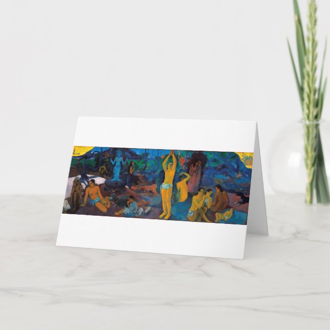 Tarjeta ¿De dónde venimos?, Paul Gauguin (Anverso)
