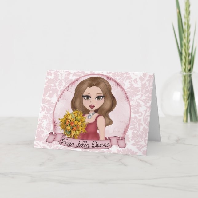 Tarjeta de Donna del della de Festa (Anverso)