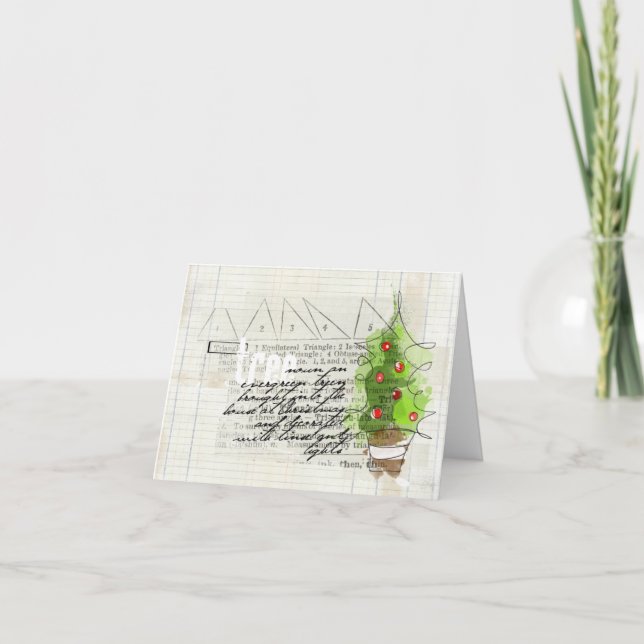 tarjeta de doodle de navidad inusual (Anverso)