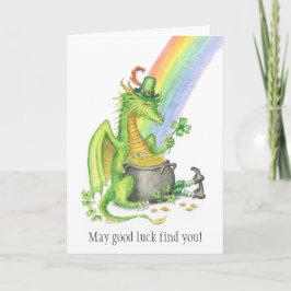 Tarjeta de dragón de San Patricio