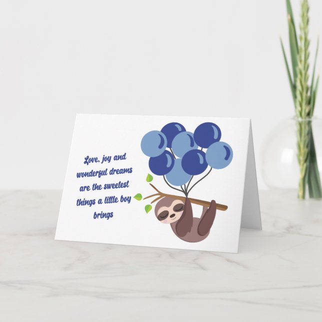 Tarjeta de ducha Baby Boy (Anverso)