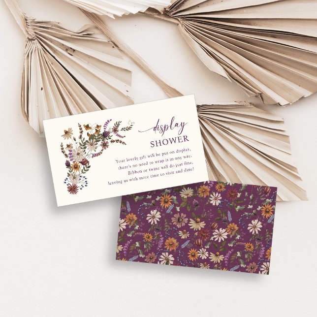 Tarjeta de ducha con pantalla de flores silvestres (Wildflower Display Shower Card
)