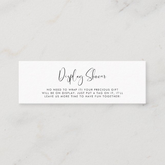 Tarjeta de ducha con pantalla elegante y moderna (Anverso)