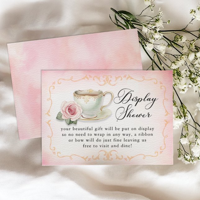 Tarjeta de ducha de Fiesta de té - Se está amando (Bridal Display Shower Card)