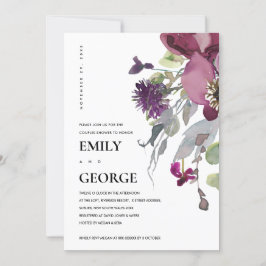 TARJETA DE DUCHA DE LA PAREJA DE LA PAREJA FLORAL