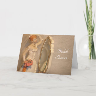 Tarjeta de ducha de novia