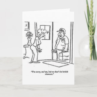 Tarjeta de ducha de novia
