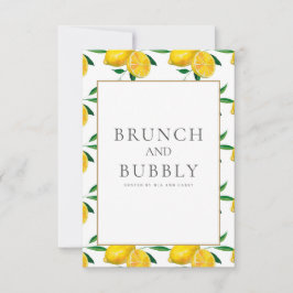 Tarjeta de ducha de novia con azulejos de limón me