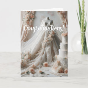 Tarjeta de ducha de novia de felicitaciones