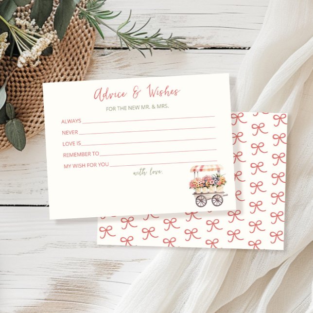 Tarjeta de ducha de novia en el mercado de flores (Subido por el creador)