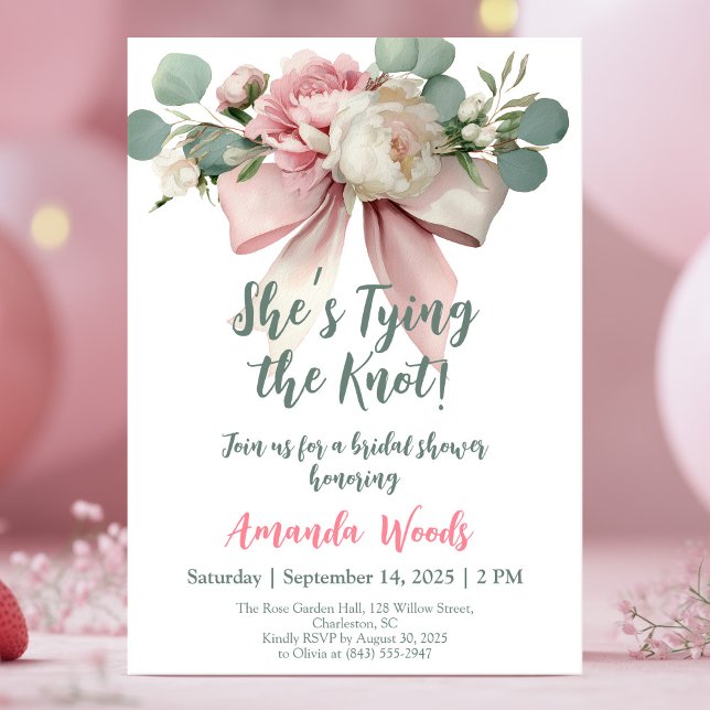 Tarjeta de ducha de novia floral (Subido por el creador)