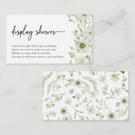 Tarjeta de ducha de pantalla botánica