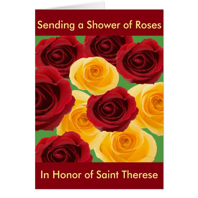 Tarjeta de ducha de Rosas diseñada por: Maryann D' (Frente)