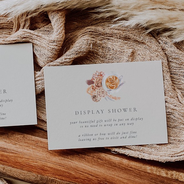 Tarjeta de ducha de visualización Boho Coffee Brid (Subido por el creador)