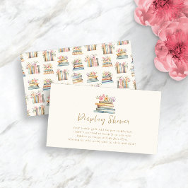 Tarjeta de ducha de visualización de libros