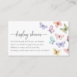 Tarjeta de ducha para la pantalla de mariposa