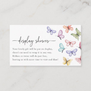 Tarjeta de ducha para la pantalla de mariposa