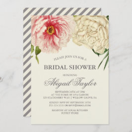 Tarjeta de ducha para novias en inglés Blooms