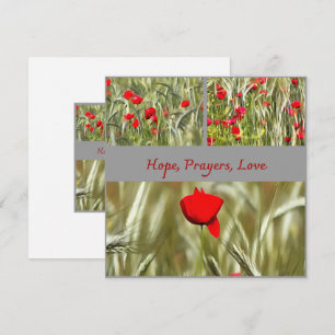 Tarjeta de duelo de esperanza oraciones amor con a