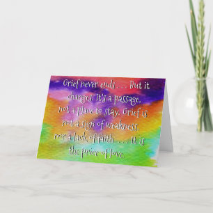 Tarjeta de Duelo por la Pérdida de un Ser Querido