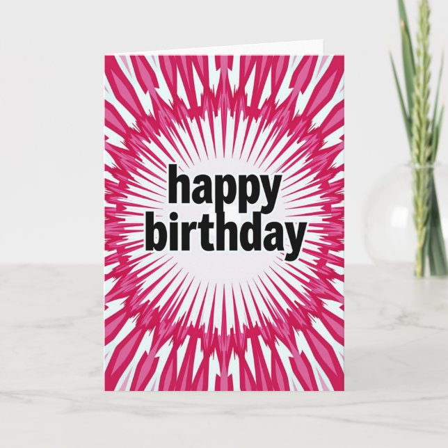 Tarjeta de Dulce Explosión de Cumpleaños (Anverso)