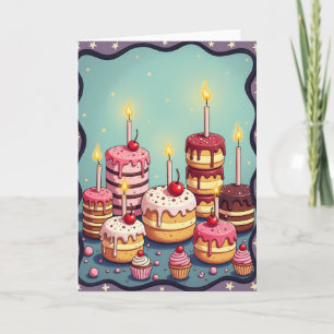 Tarjeta de dulce regalo a rayas