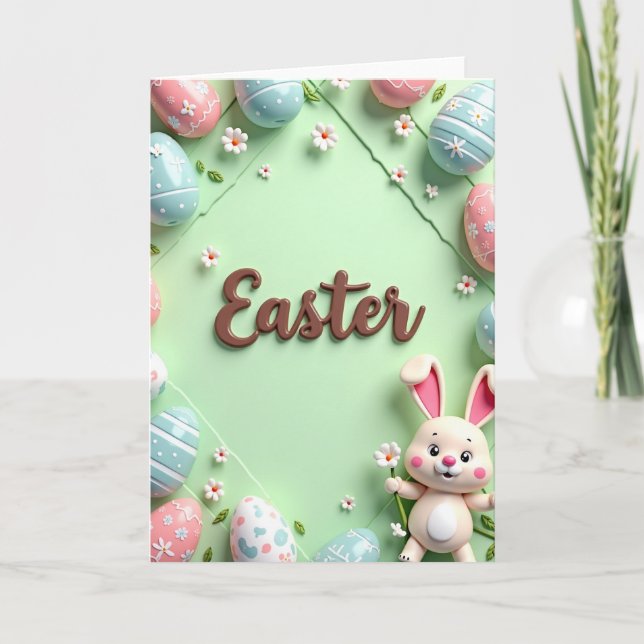 Tarjeta de dulces de Pascua de primavera (Anverso)