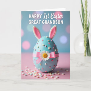 Tarjeta de Dulces del Conejo de Celebración