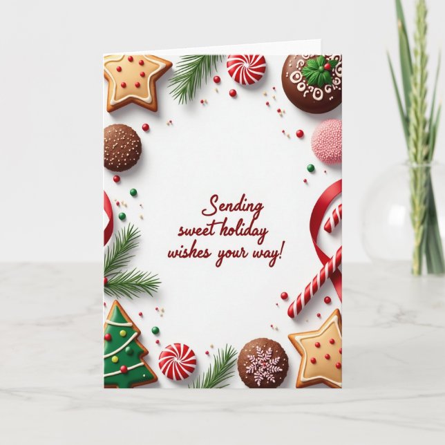 Tarjeta de Dulces Fiestas (Anverso)