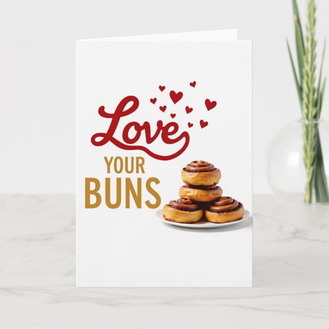 Tarjeta de Dulces Regalo Ama Tus Bollos (Anverso)