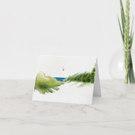 Tarjeta de dunas en la playa de Navidades