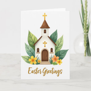 Tarjeta de edificio de primavera