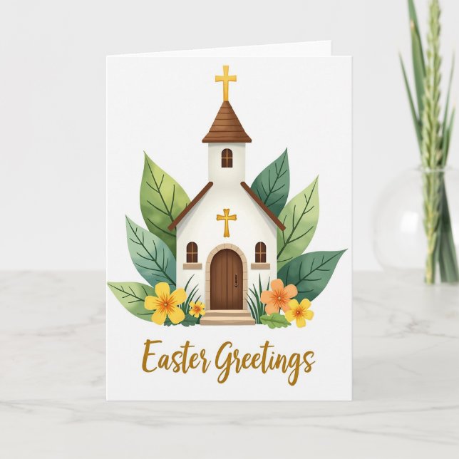 Tarjeta de edificio de primavera (Anverso)