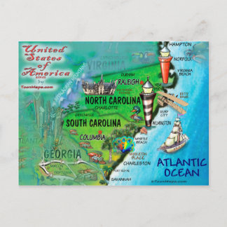Tarjeta de EE.UU. de Carolina del Norte