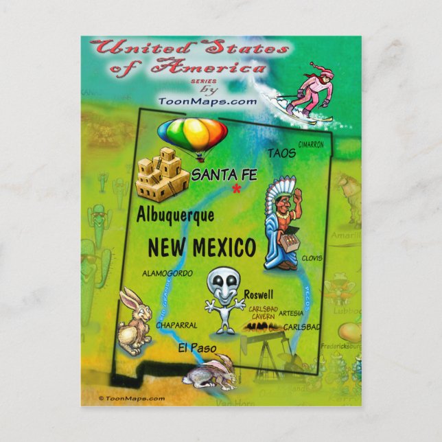 Tarjeta de EE.UU. de Nuevo México (Anverso)