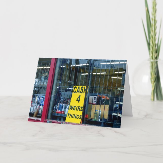 Tarjeta de Efectivo para Cosas Raras (Anverso)