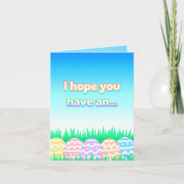Tarjeta de Eggs de Pascua