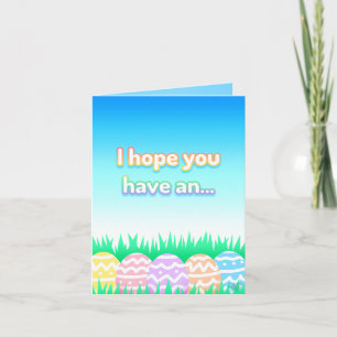 Tarjeta de Eggs de Pascua