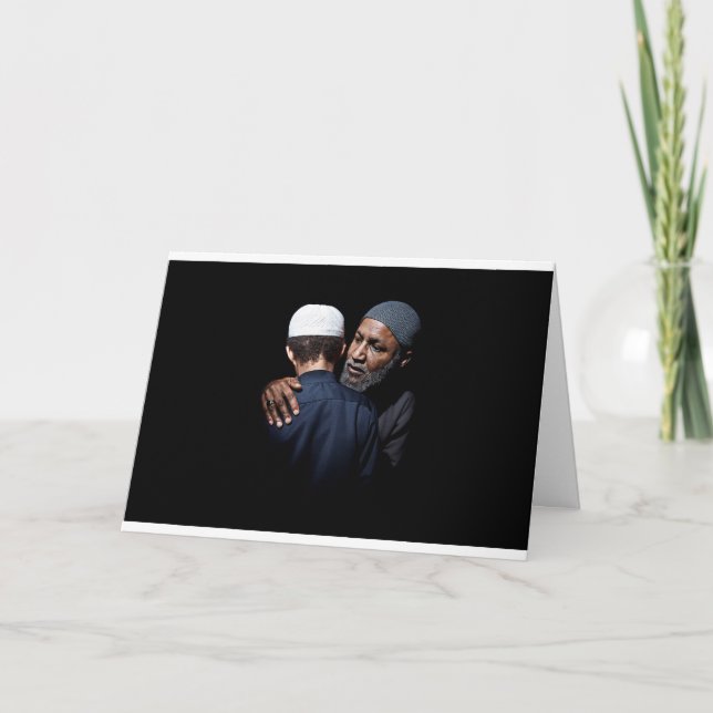 Tarjeta de Eid islámica inspirada en la Surah Luqm (Anverso)