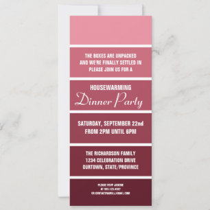 Tarjeta de ejemplo de pintura Rosa Invitación al c