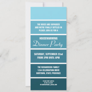 Tarjeta de ejemplo Denim Paint Invitación al calen