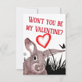 Tarjeta de El día de San Valentín Adorable de Tipo