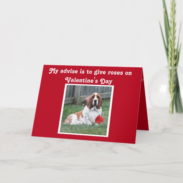 Tarjeta de El día de San Valentín con hongo y Rosa (Anverso)