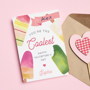 Tarjeta de El día de San Valentín de aula más fría