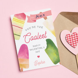 Tarjeta de El día de San Valentín de aula más fría