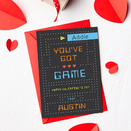 Tarjeta de El día de San Valentín de aulas de jueg