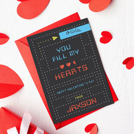 Tarjeta de El día de San Valentín de aulas de jueg