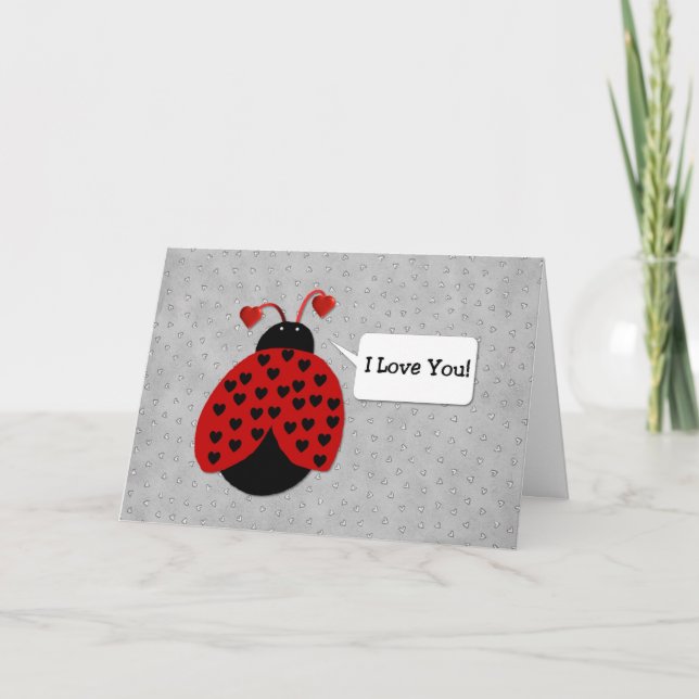 Tarjeta de El día de San Valentín de Bug de Amor (Anverso)