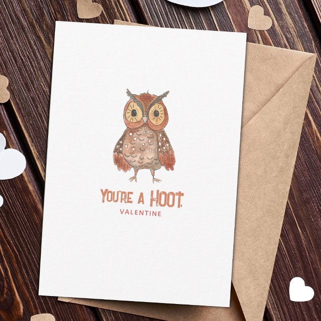 Tarjeta de El día de San Valentín de búho cúter (Subido por el creador)